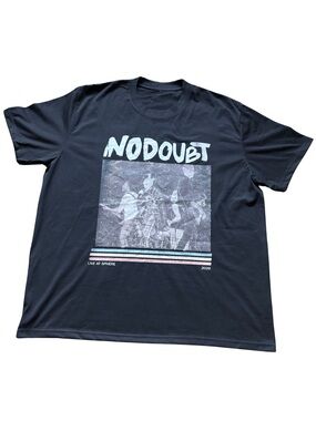 No Doubt Live at Sphere 2026 Black Graphic T-Shirt Rock Size 2XL Short Sleeve